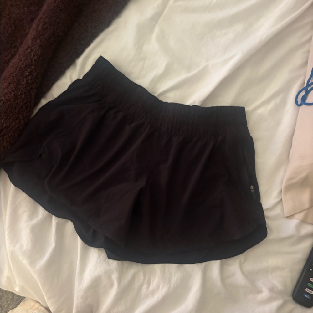 lululemon athletica Black Athletic Running Shorts